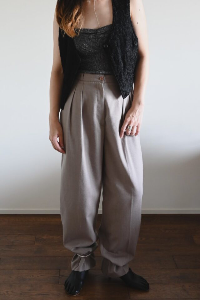 beige slacks