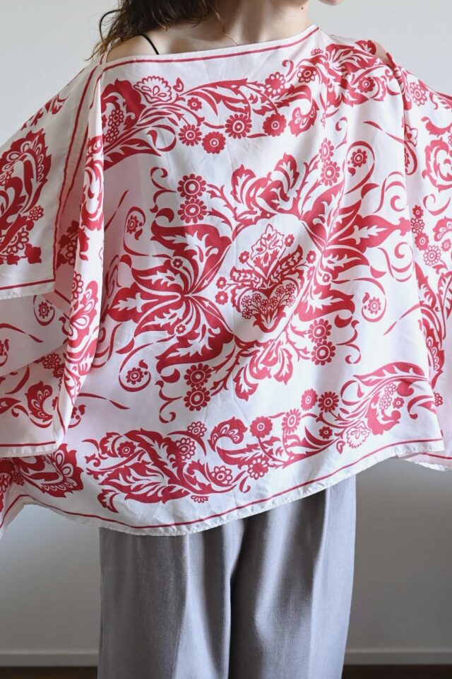 silk scarf poncho