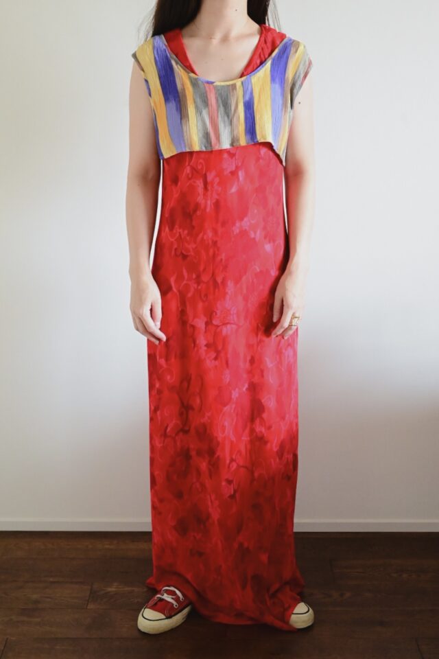 floral sleeveless dress