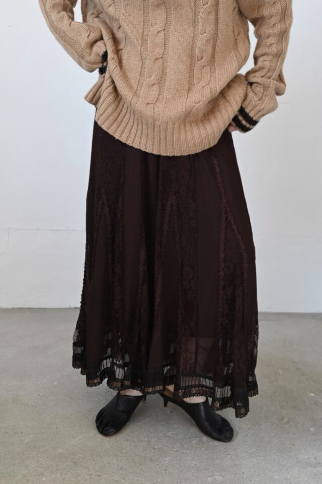 lace long skirt